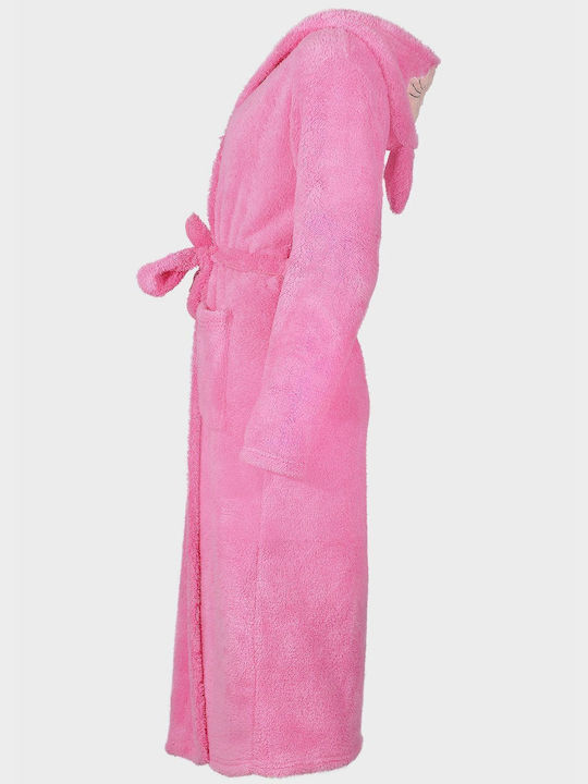 G Secret Winter Women's Fleece Robe Rose