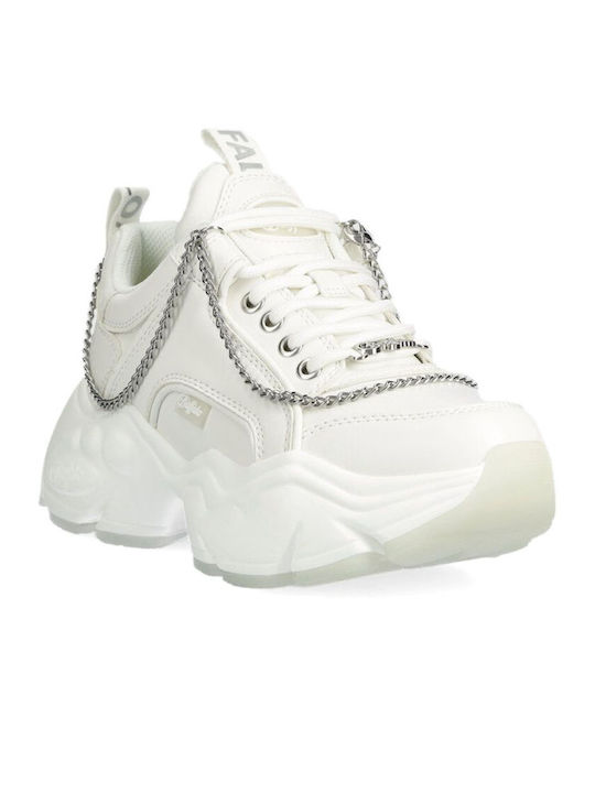 Buffalo Binary Chain Γυναικεία Sneakers White / Silver