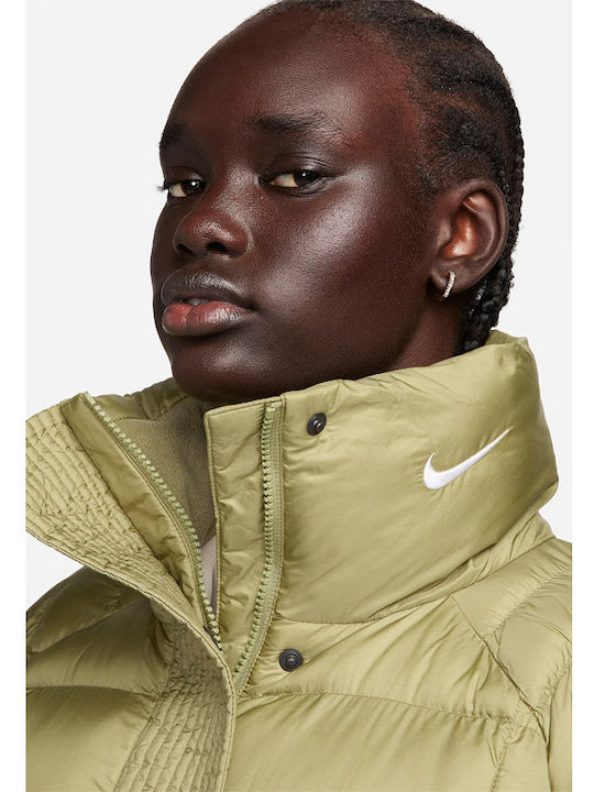 Essential Prima Women's Short Puffer Jacket for Winter Gold