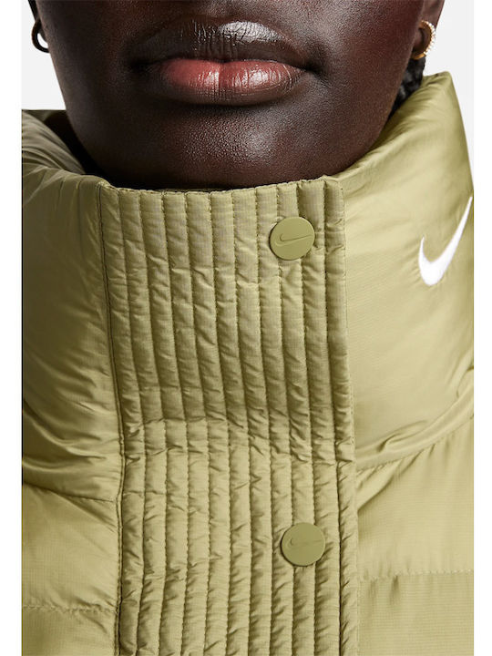 Essential Prima Women's Short Puffer Jacket for Winter Gold