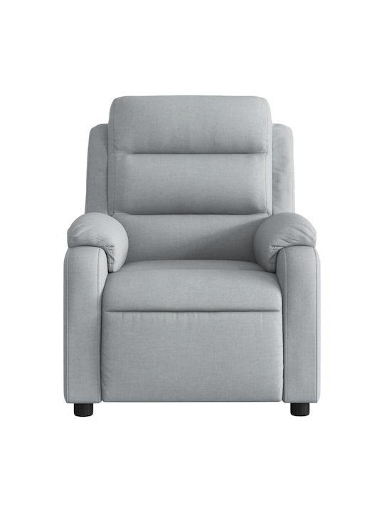Relaxsessel mit Fußhocker Light Grey 75x92.5x100cm