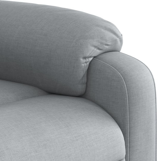 Fotoliu Relax cu Puf Gri deschis 75x92.5x100cm