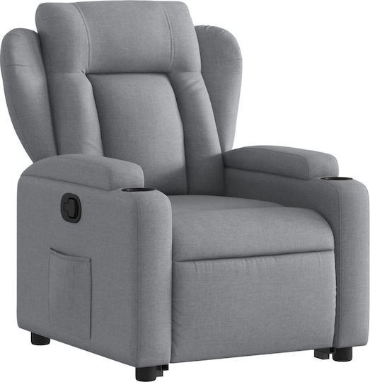 Fotoliu Relax cu Puf Gri deschis 77x94.5x100cm