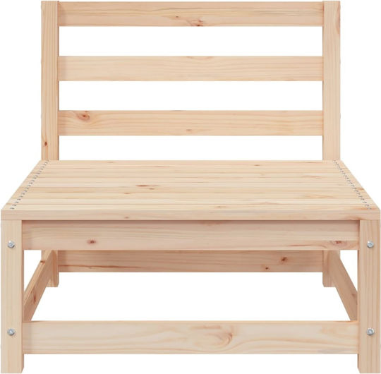 Outdoor-Sessel Hölzernes Solid Pine Wood Solid Pine Wood 70x70x67εκ.