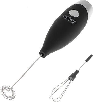 Camry Milk Frother Hand Battery Black