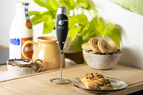 Camry Milk Frother Hand Battery Black