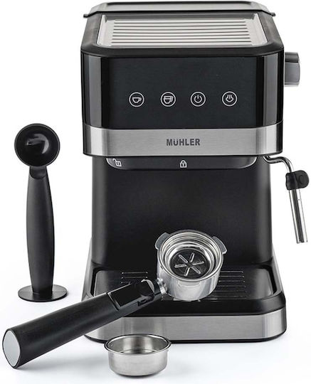 Muhler Mașină de Espresso 1050W Presiune 20bar Argintie MCM-1599