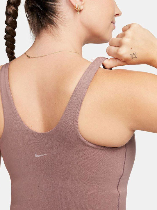 Dri-Fit Alate Bra Tank Γυναικείο Μπουστάκι Mauve