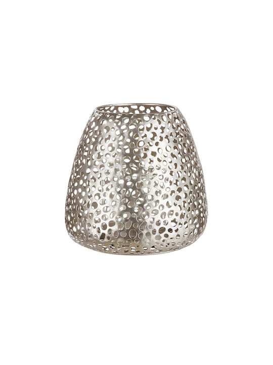 ArteLibre Tabletop Metallic Lantern Silver