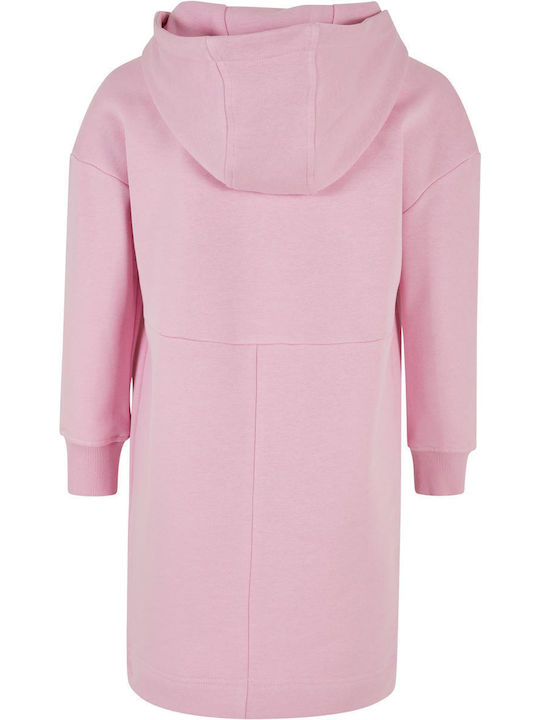 Urban Classics Mädchenkleider Mädchen Kleid Langärmelig Girlypink