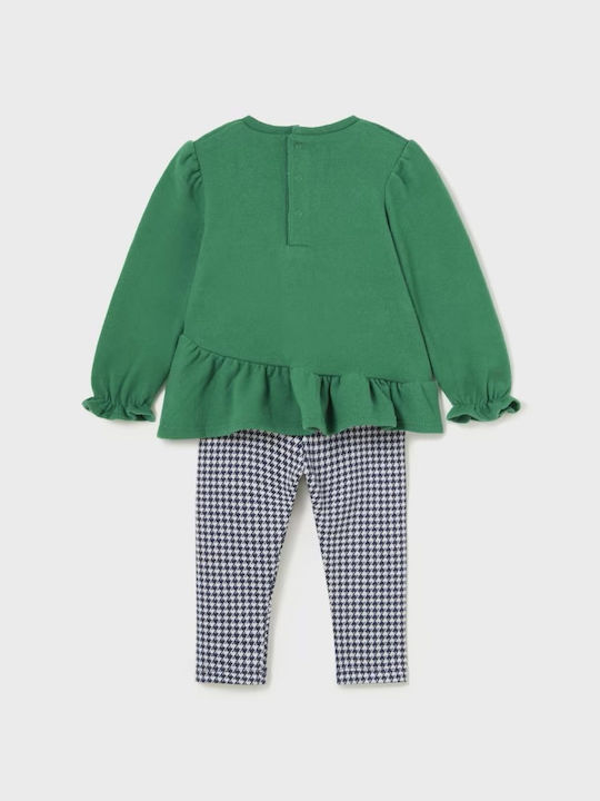 Mayoral Kids Set with Leggings Winter 2pcs Green