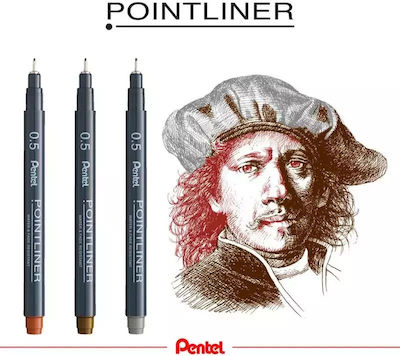 Pentel Μαρκαδόρος Σχεδίου Sepia