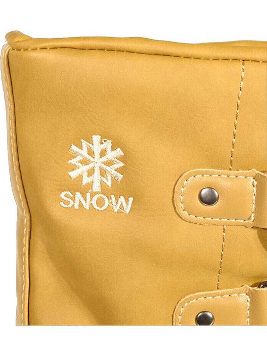 Women's Fur Lined Wellies Brown