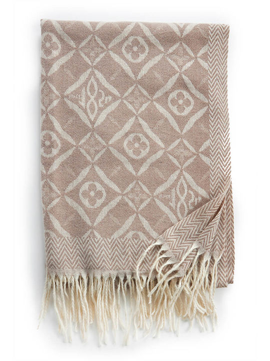 Verde Women's Wool Scarf Beige