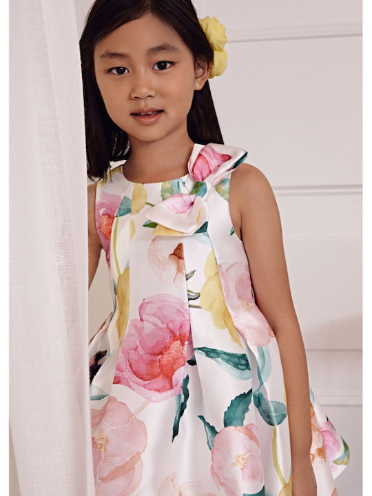 Abel & Lula Kids Dress Ecru