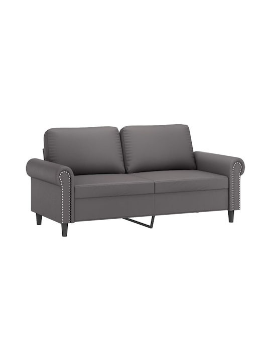 Doppelsitzer Sofa Künstliches Leder Gray 172x77x80cm