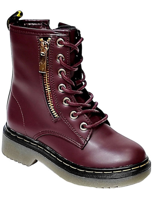 Giglio Kids Boots with Zipper Burgundy