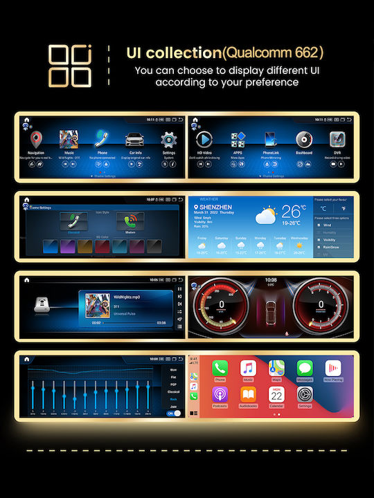 Carmedia Car Audio System for Mercedes-Benz B Class 2012-2015 with Touch Screen 10.25" Bluetooth USB Wi-Fi GPS Apple CarPlay Android Auto