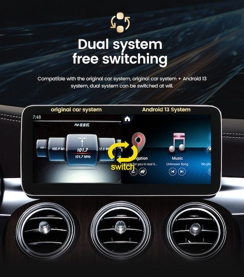 Carmedia Ηχοσύστημα Αυτοκινήτου για Mercedes-Benz B Class 2012-2015 (Bluetooth/USB/WiFi/GPS/Apple-Carplay/Android-Auto) με Οθόνη Αφής 10.25"