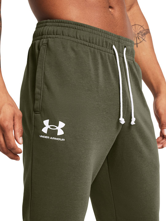 Terry Rival Sweatpants with Elastic Khaki