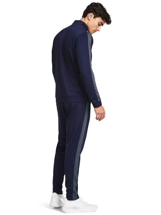 Emea Tracksuit Glossy with Elastic Navy Blue