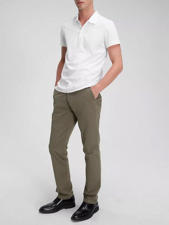 Παντελόνι Chino σε Slim Εφαρμογή Χακί