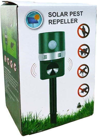 Factory Solar Pest Repeller Συσκευή Υπερήχων Απώθησης Γατών / Πουλιών / Τρωκτικών / Φιδιών Ηλιακή