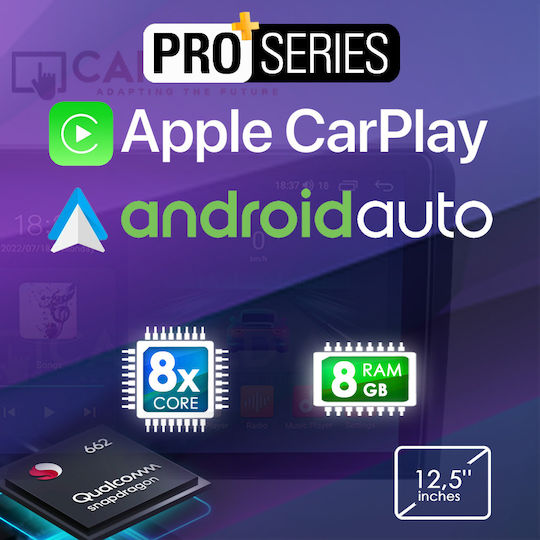 Carmedia Ηχοσύστημα Αυτοκινήτου για Mercedes-Benz B Class 2012-2015 (Bluetooth/USB/WiFi/GPS/Apple-Carplay/Android-Auto) με Οθόνη Αφής 12.5"