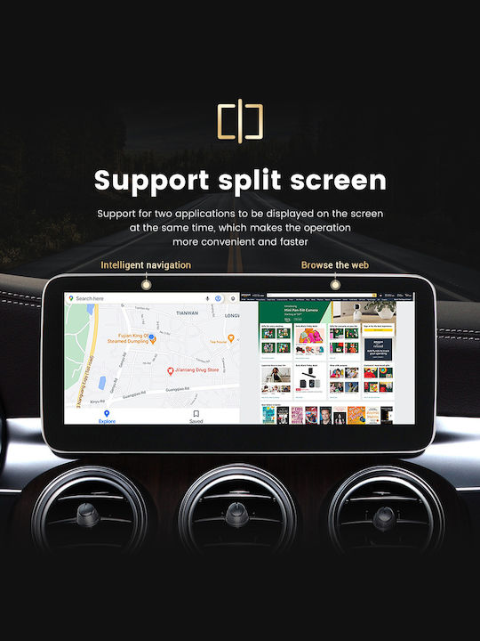 Carmedia Car Audio System for Mercedes-Benz B Class 2012-2015 Bluetooth USB Wi-Fi GPS Apple CarPlay Android Auto with 12.5 Inch Touch Screen