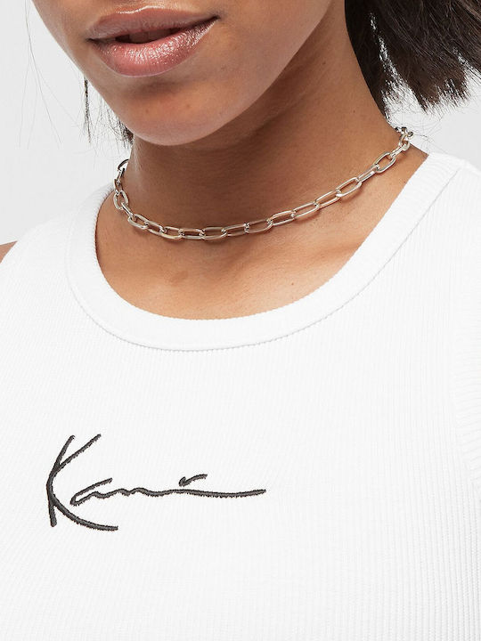 Women's Blouse Cotton Sleeveless White