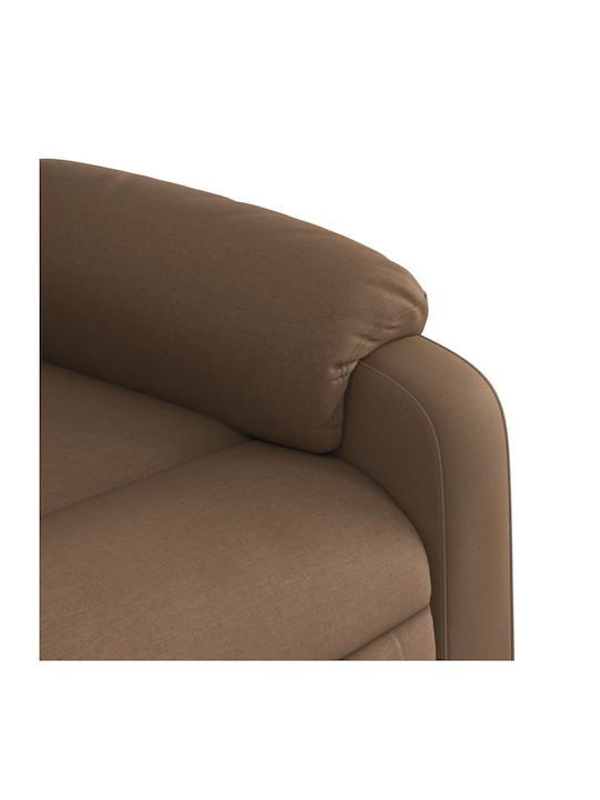 Πολυθρόνα Relax Massage με Υποπόδιο Καφέ 77x95x99cm