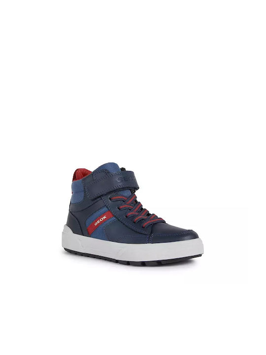 Geox Παιδικά Sneakers High J Weemble B A Ανατομικά Navy Μπλε