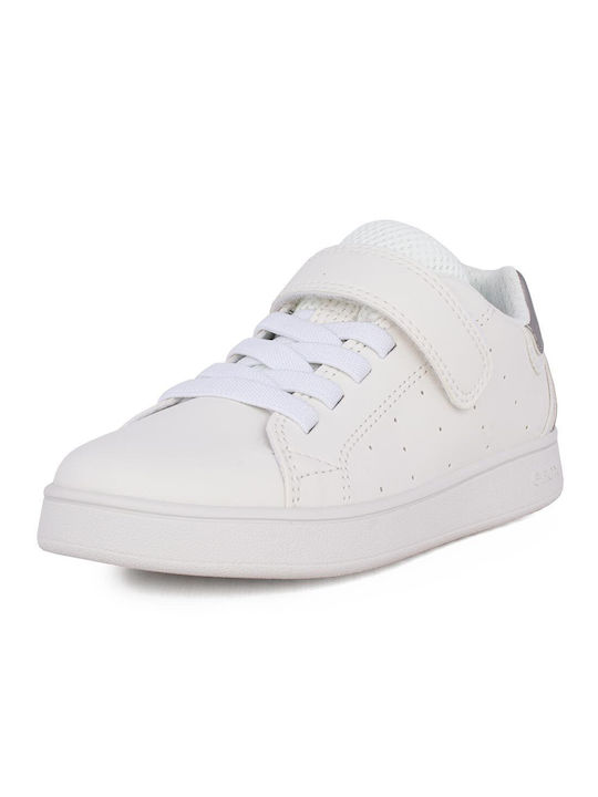 Geox Παιδικά Sneakers J Eclyper Ανατομικά Λευκά