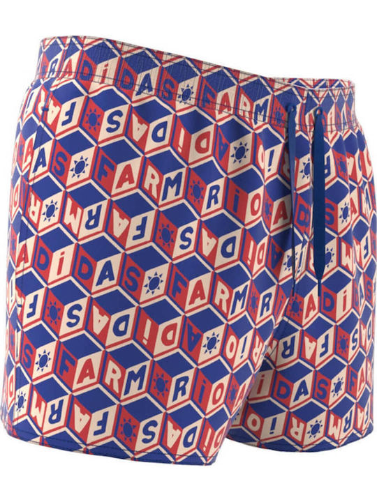 Farm 3s Clx Costum De Baie Bărbați Pantaloni Scurți Albastru Cu Modele