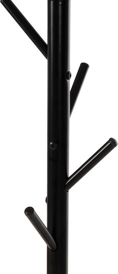 Freebox Metallic Coat Rack Black 48x48x173cm
