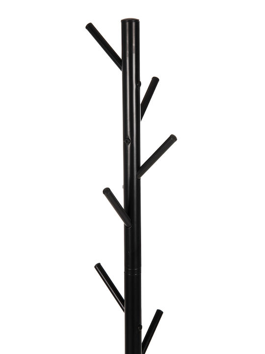 Freebox Metallic Coat Rack Black 48x48x173cm