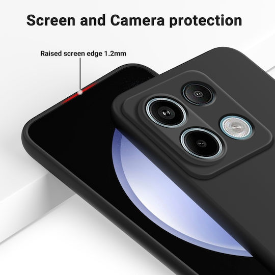 Back Cover Σιλικόνης Μαύρο (Moto G22)
