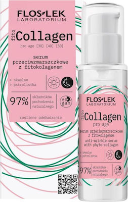 FlosLek Αnti-ageing Face Serum Fito Collagen Suitable for All Skin Types with Collagen 30ml