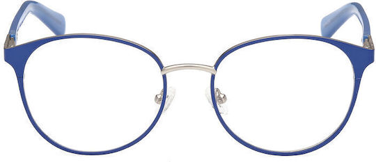 Guess Дамски Металик Рамки За Очилa Сини GU8254 092