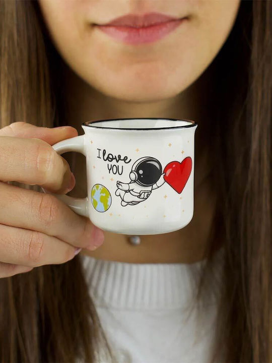 Legami Milano Set Căni Espresso din Porțelan Albe 50ml 2buc