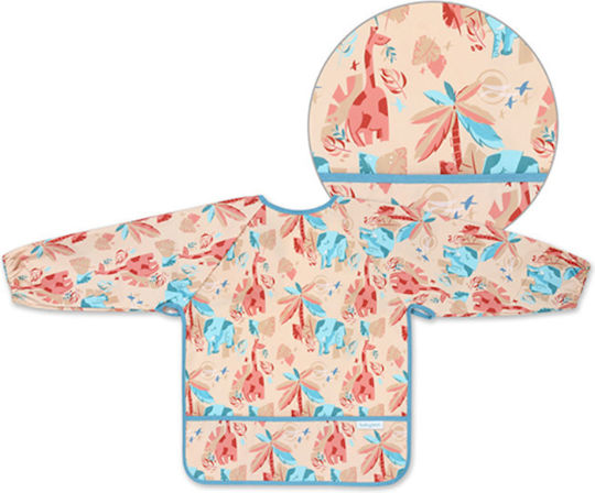 Babyono Jungle Waterproof Fabric Coverall with Hoop & Loop Fastener Pocket & Sleeves Multicolour for 24 m+