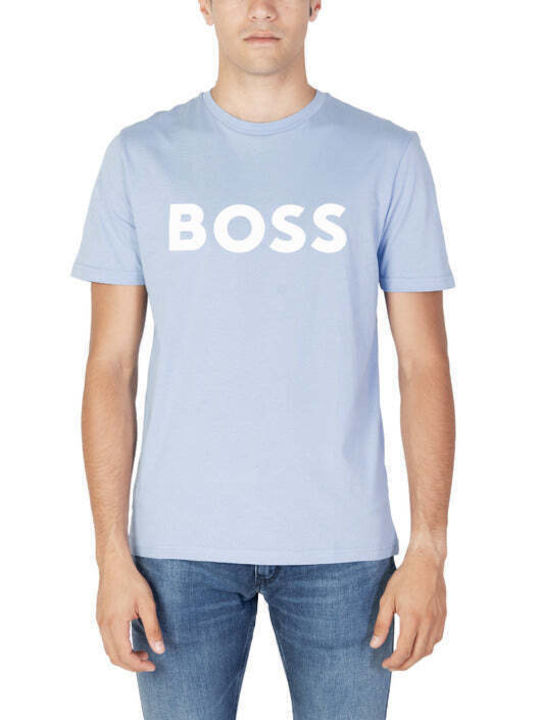 Hugo Boss Ανδρικό T-shirt Κοντομάνικο Μωβ