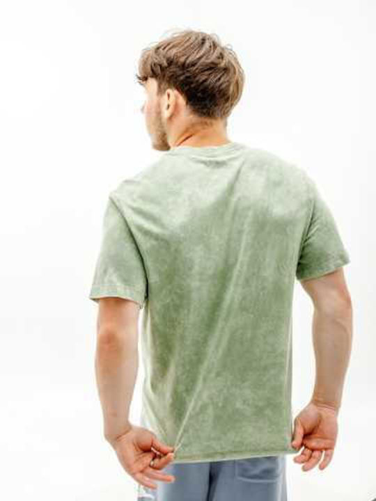 Nike Beach Party Men's Short Sleeve Blouse Oil Green