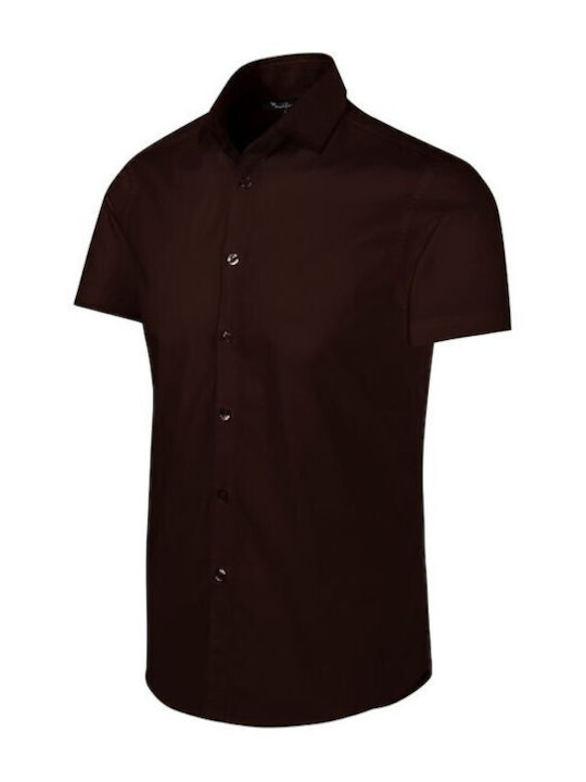 Malfini Men's Short Sleeve Blouse Coffee