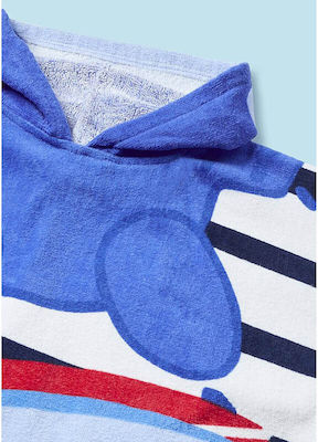 Mayoral Kids Beach Poncho Blue