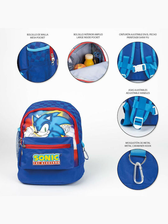 Sonic Schulranzen Rucksack Kindergarten in Blau Farbe