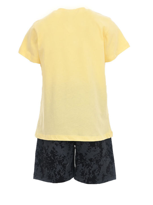 Hashtag Kids Set with Shorts Summer 2pcs yellow