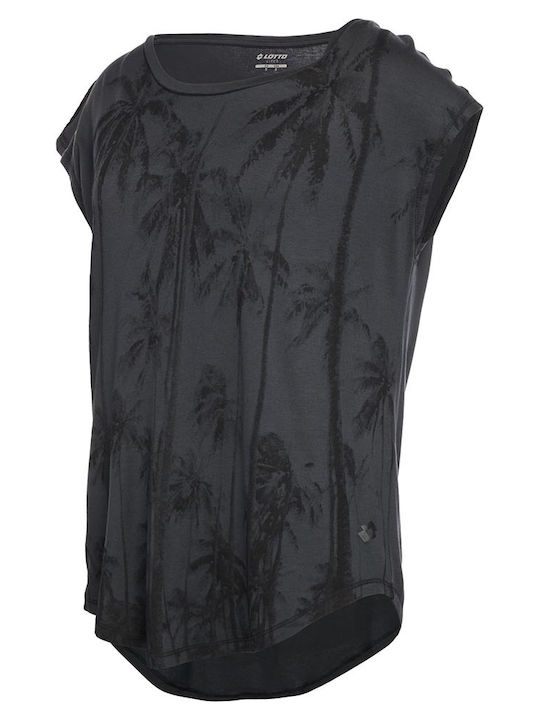 Women's T-shirt Floral Black