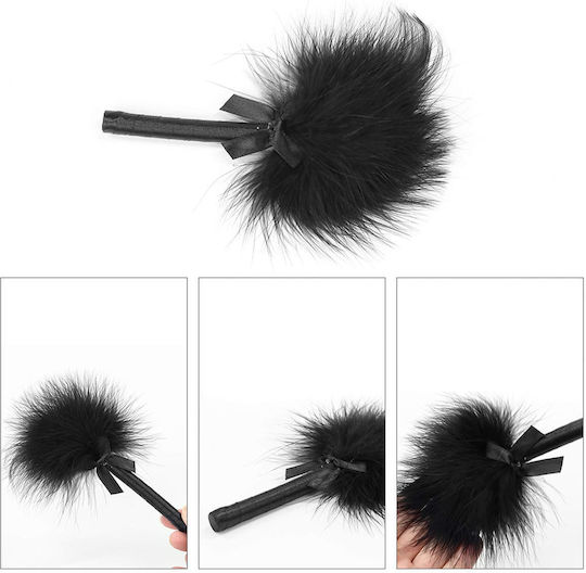 Lovetoy Deluxe Bondage Kit BDSM Kit Blindfold, Cuffs & Tickler in Black Color