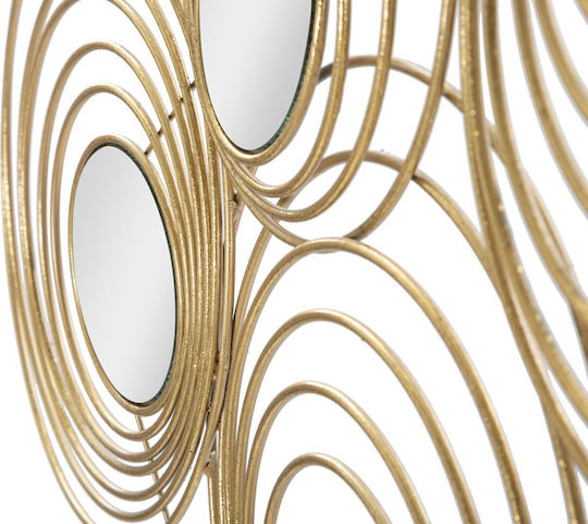 Mauro F Wandspiegel mit Gold Metallisch Rahmen 45x90cm 1Stück